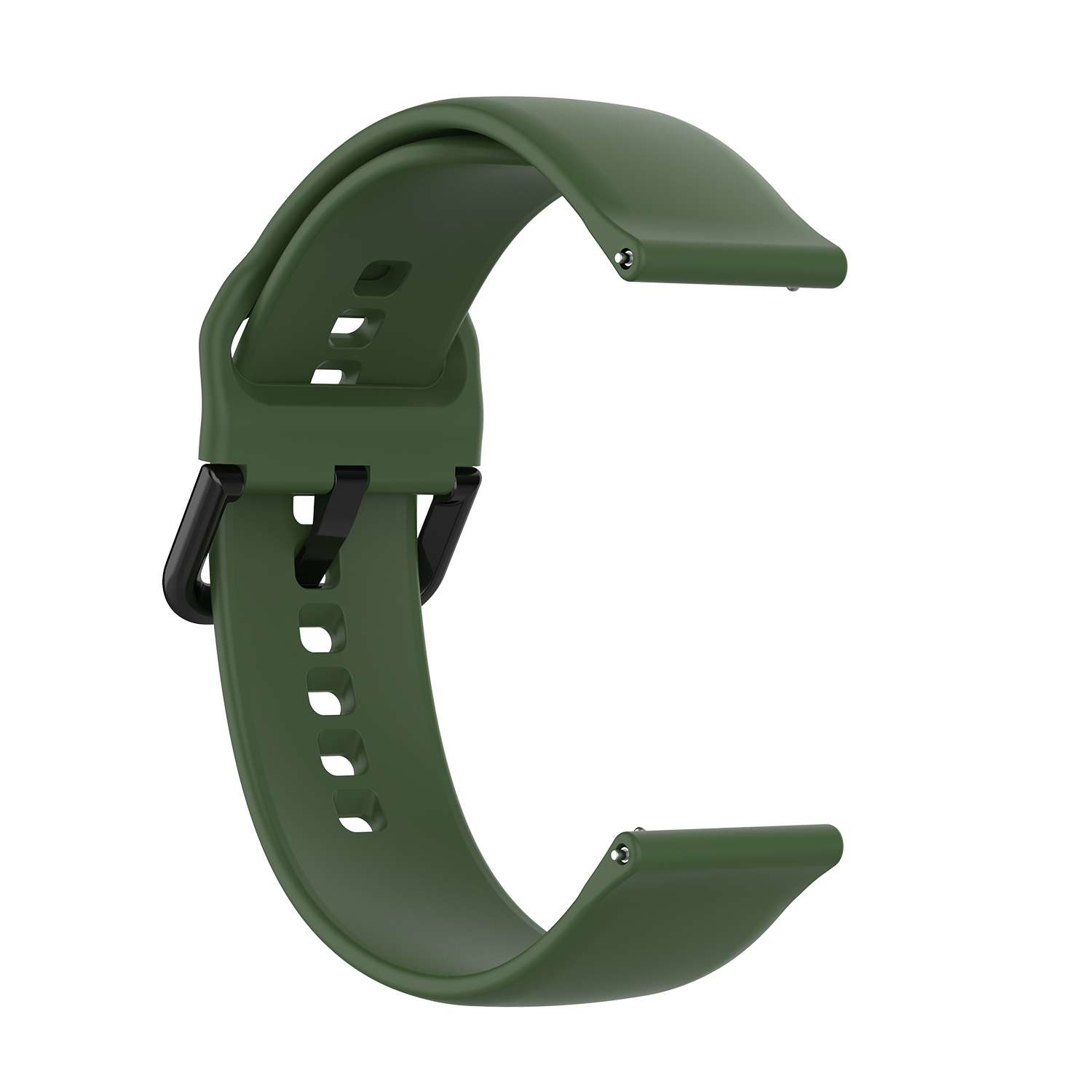Lenuo univerzální silikon Strap 20 mm (tmavě zelená) - Obrázek 2